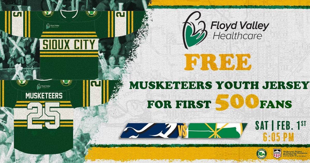 Musketeers Youth Jersey Giveaway 