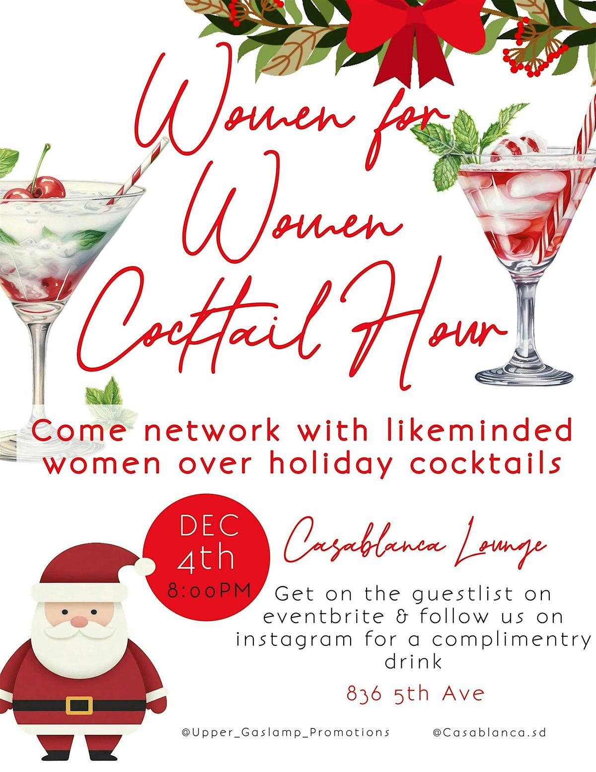Women for Women Holiday Cocktail Hour