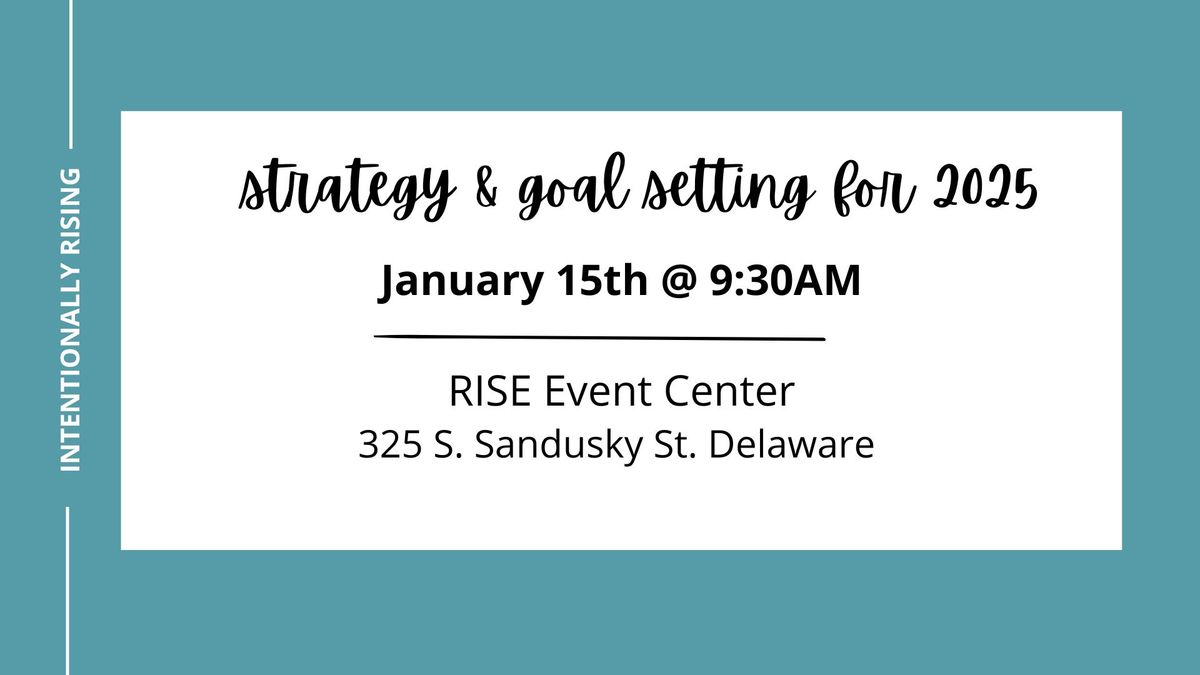 Strategy & Goal Setting Workshop