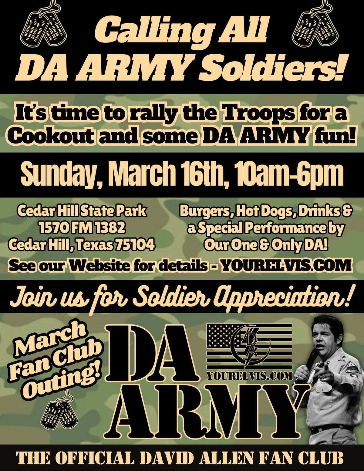 DA Army March 16 Event