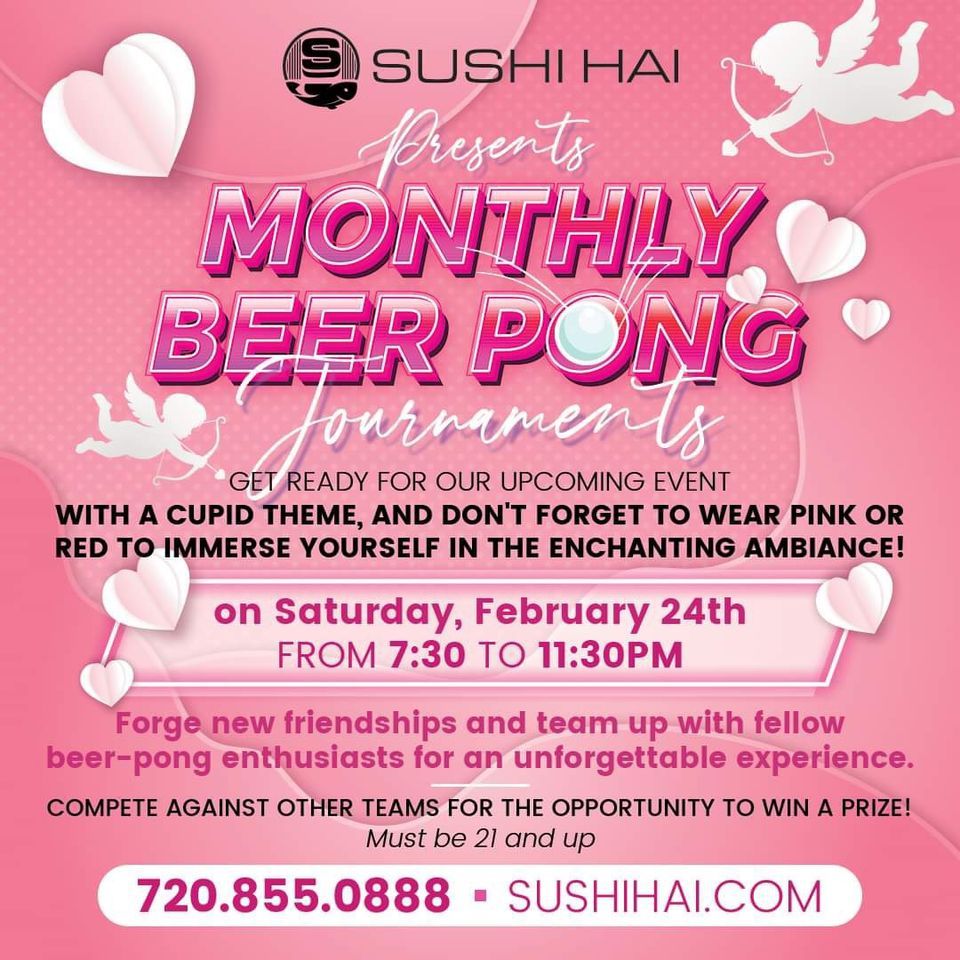 Monthly Beer Pong Tournament