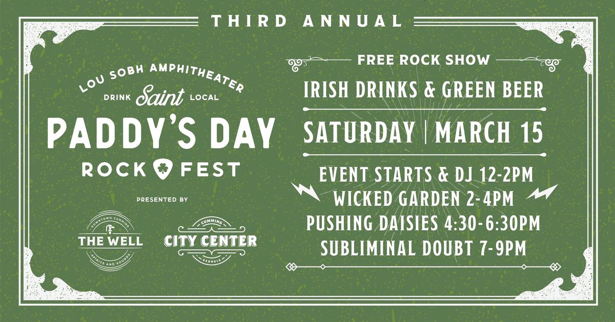 3rd Annual St Paddy\u2019s Day Rock Fest