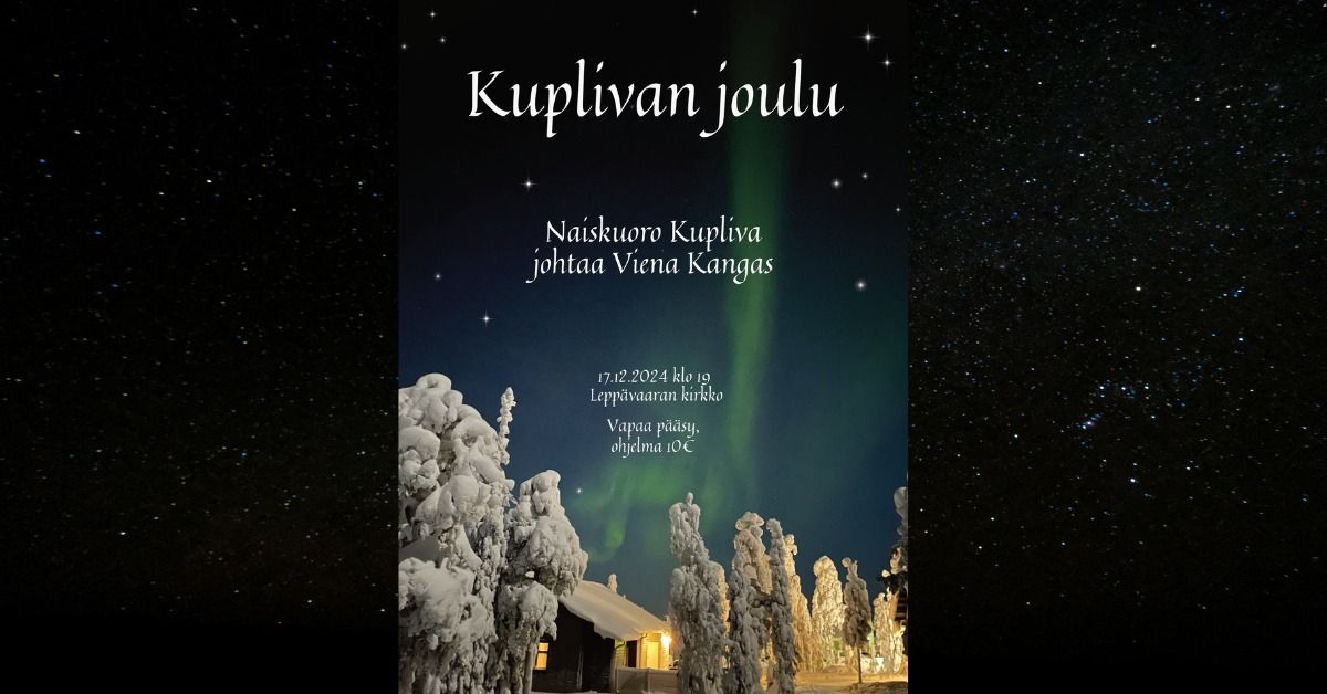 Naiskuoro Kuplivan joulukonsertti