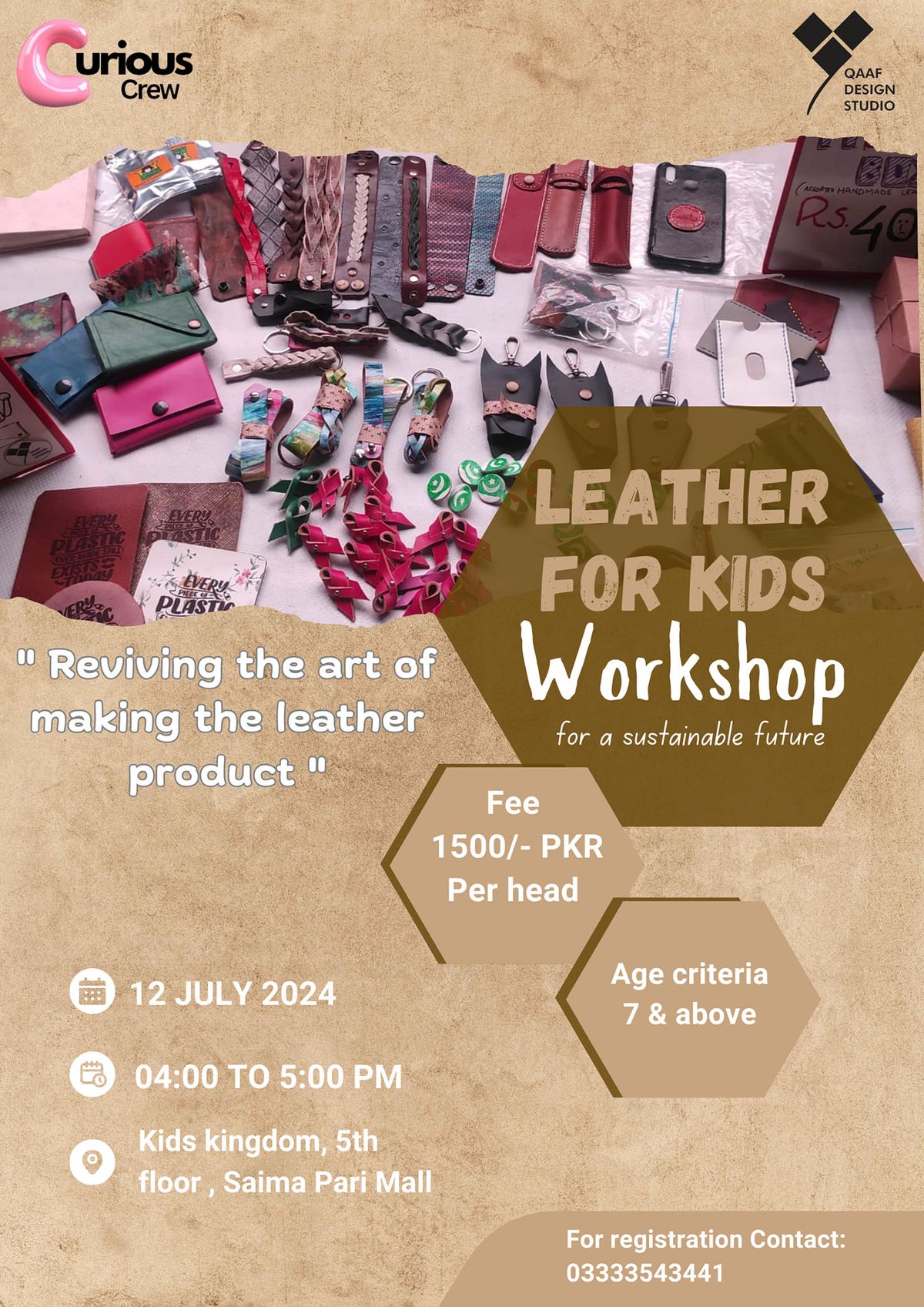 Leather For Kids Workshop 