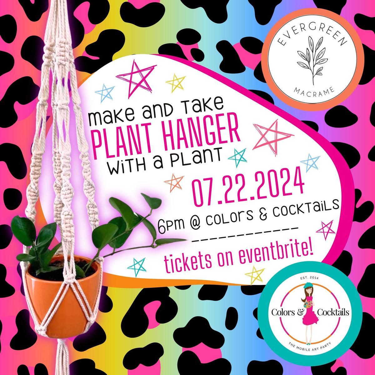 Make and Take Plant Hanger with a Plant!