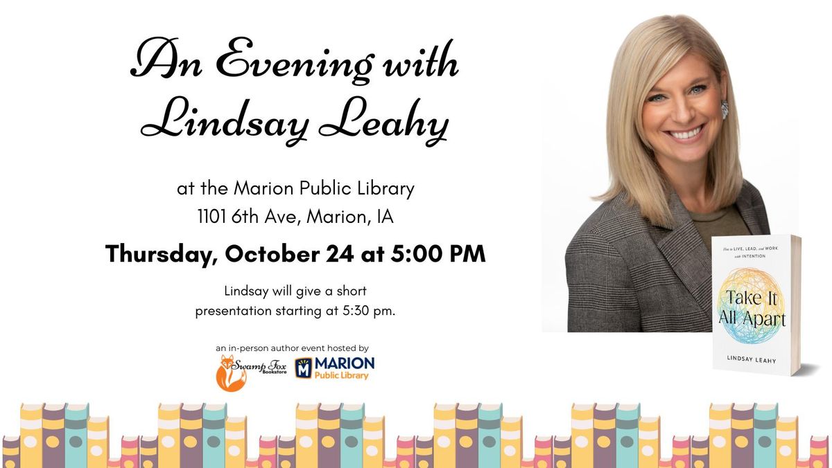 An Evening with Lindsay Leahy