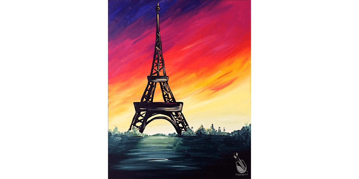 Sunset Colors in Paris - Paint and Sip in Houston | Classpop!\u2122