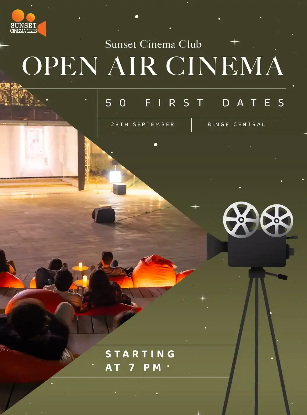 SCC Open Air Cinema - 50 First Dates Experiences event Tickets Delhi NCR -