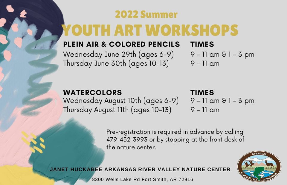 Summer Art Workshop: Plein Air, Janet Huckabee Arkansas River Valley ...