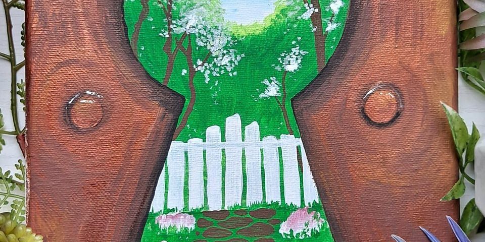 Keyhole Garden Painting at Prisms Gallery, 189 Liberty Street Northeast ...