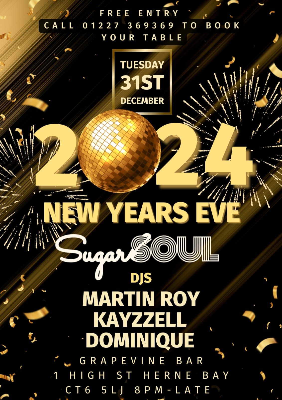 NYE SugarSOUL LIVE