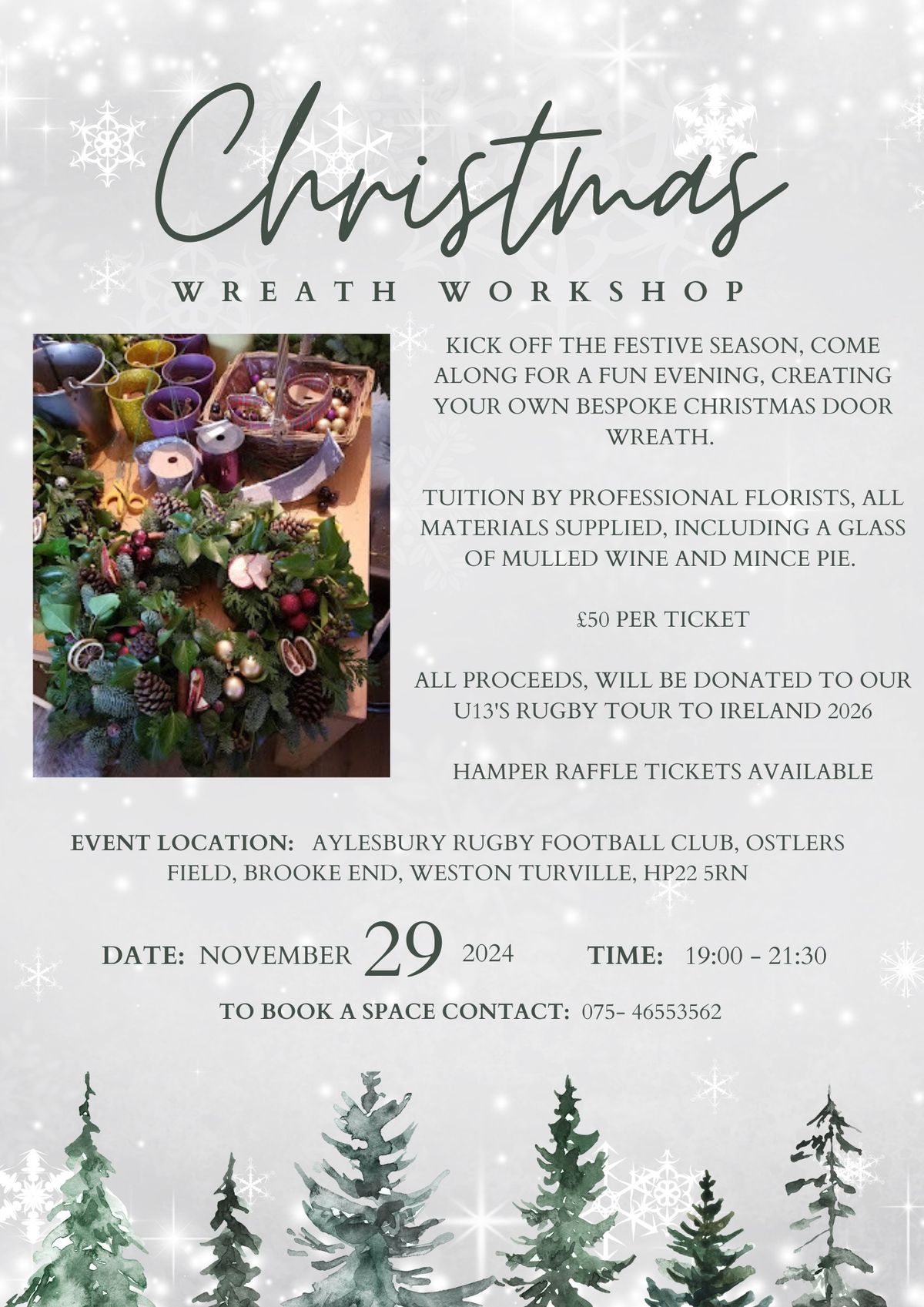 Christmas Wreath Workshop - Aylesbury Rugby Club