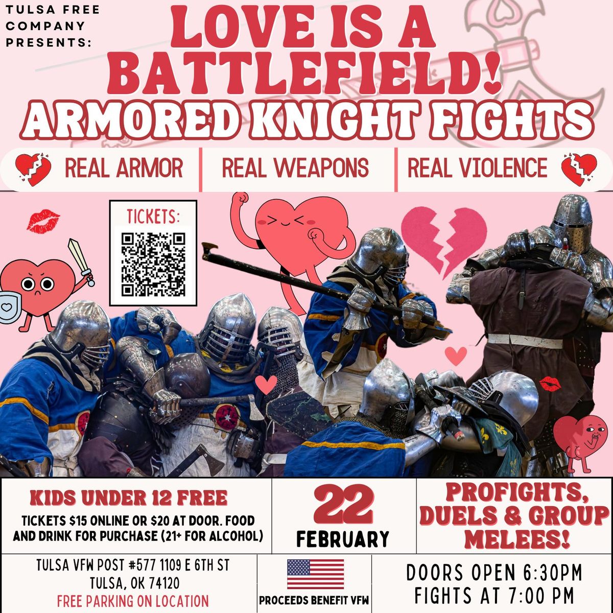 Feb 22nd: Armored Knight Fights - Love is a Battlefield!