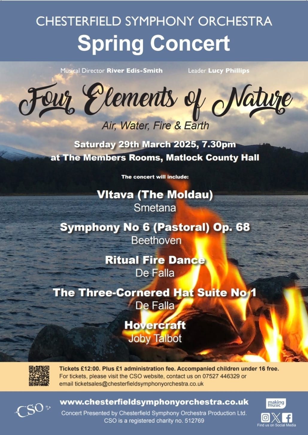 Four Elements of Nature: Air, Water, Fire and Earth