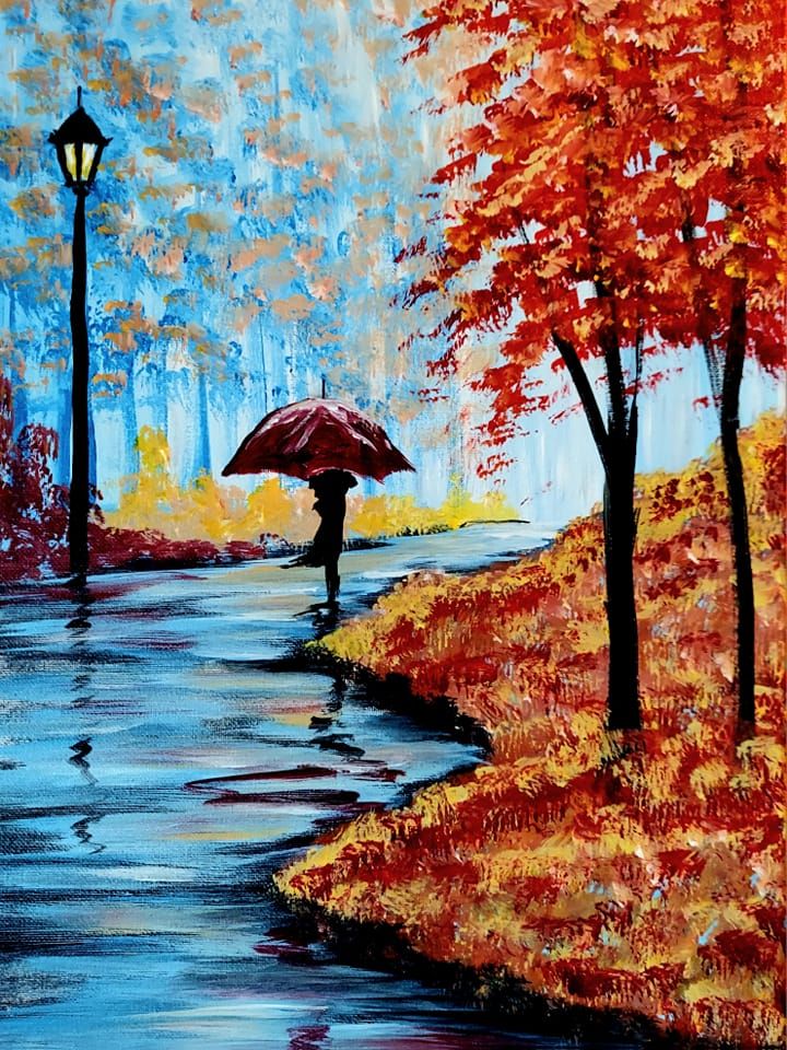 "Strolling Through Fall" In Person Paint Night Event Sunday 2:00 p.m. in Bellevue