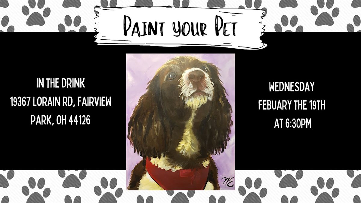 SOLD OUT Paint your Pet | In The Drink