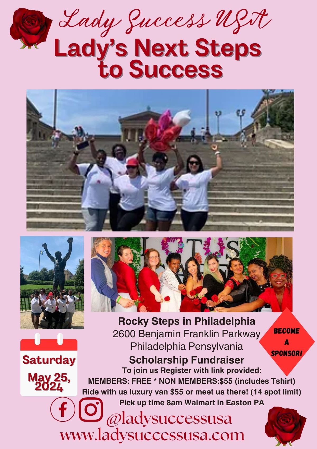 Next Steps to Success at the Rocky Steps MAY 25 SATURDAY