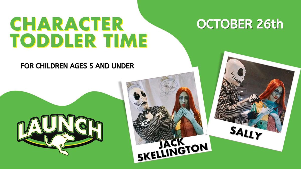 Charcter Toddler time \ud83d\udda4 Jack Skellington & Sally \ud83d\udda4