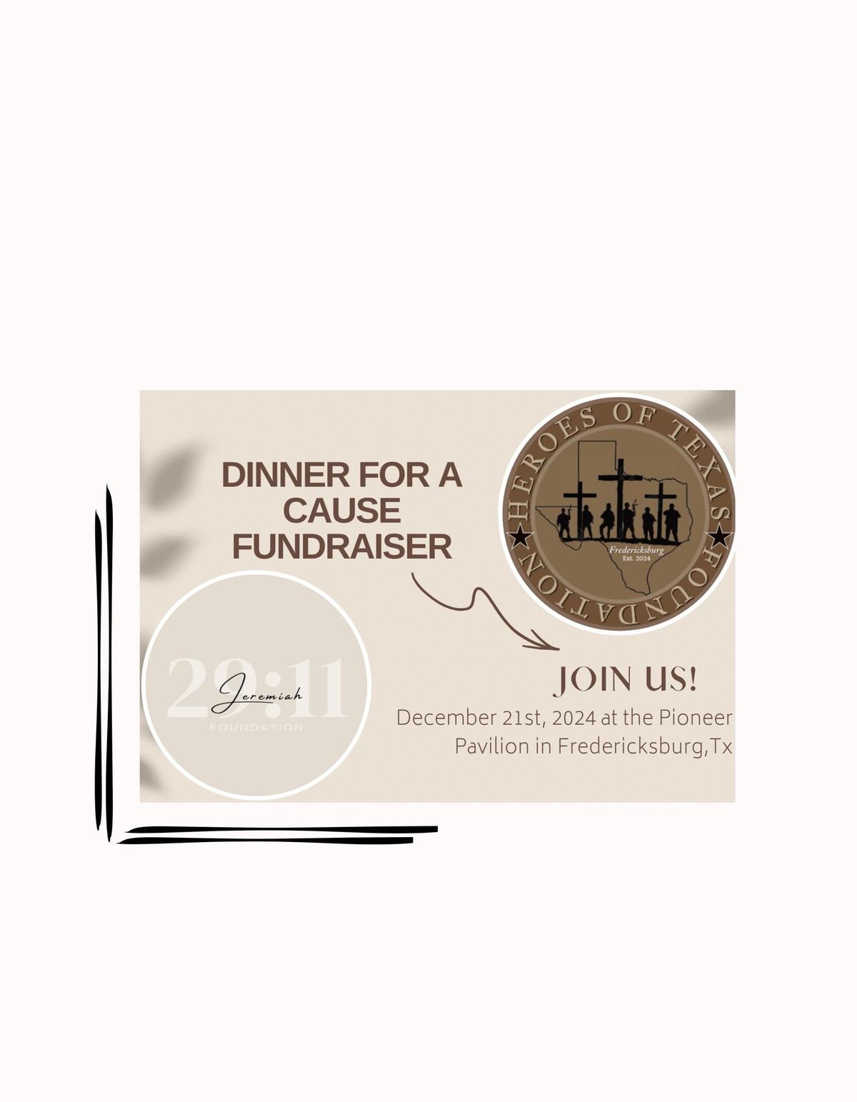 Dinner For a Cause Fundraiser 