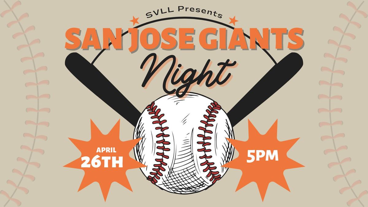 San Jose Giants SVLL Fundraiser Game