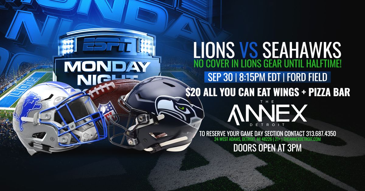 Monday Night Football at The Annex on September 30th