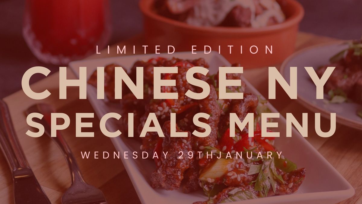 Chinese New Year Specials Menu