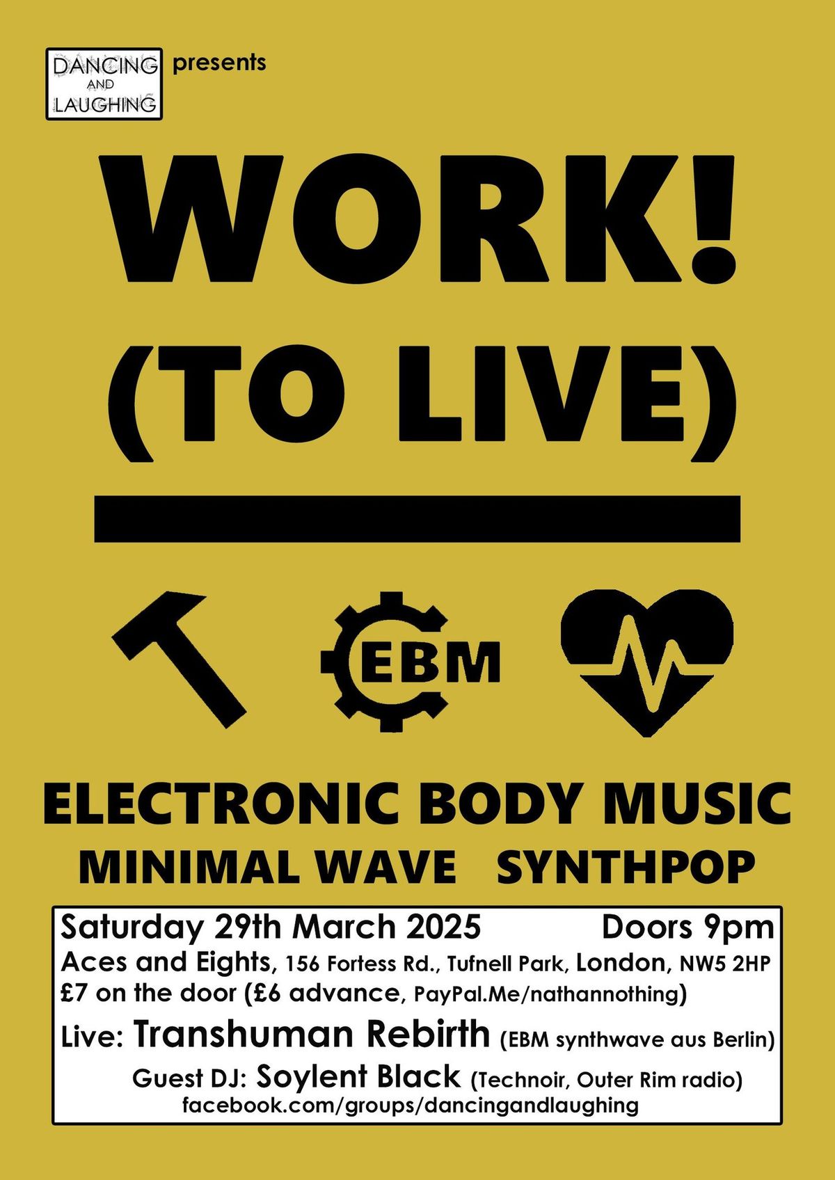 Work! (To Live) 10 - Electronic Body Music - Transhuman Rebirth live