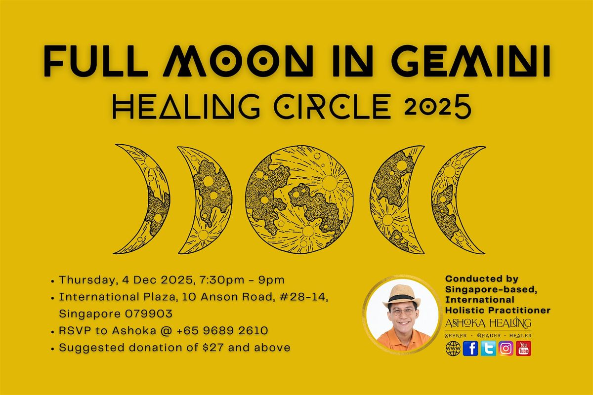 Full Moon in Gemini Healing Circle 2025