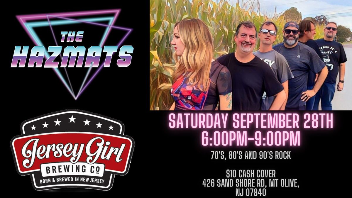 THE HAZMATS @ JERSEY GIRL BREWING CO. SEPTEMBER