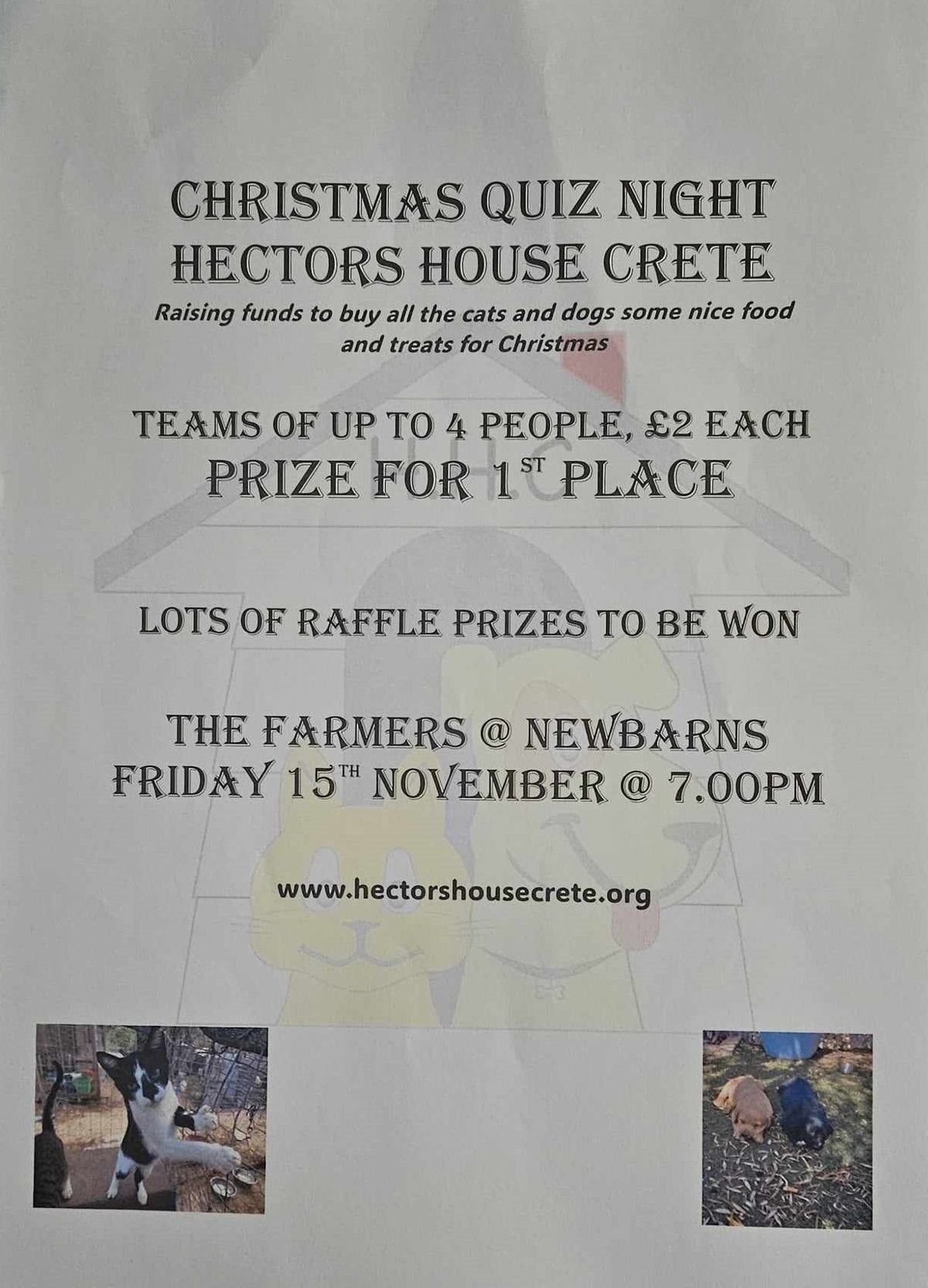 HECTORS HOUSE CRETE,CHRISTMAS QUIZ NIGHT