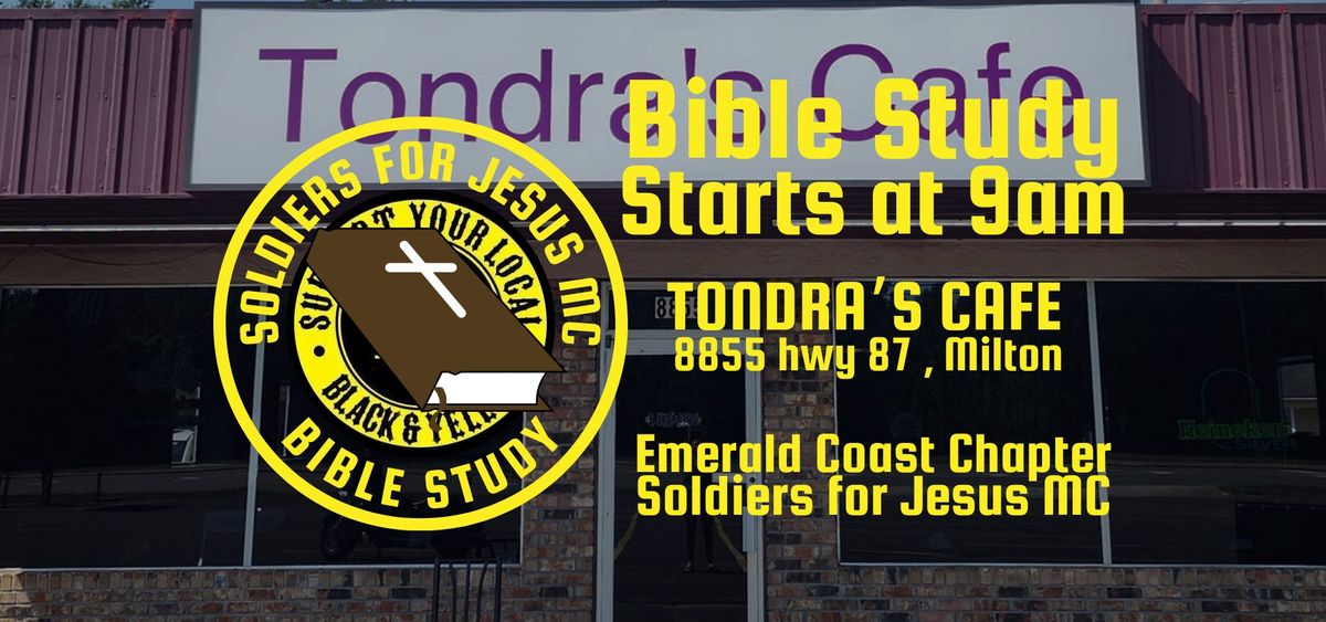 Bible Study at Tondra's Cafe - Soldiers for Jesus MC \/ Emerald Coast Chapter