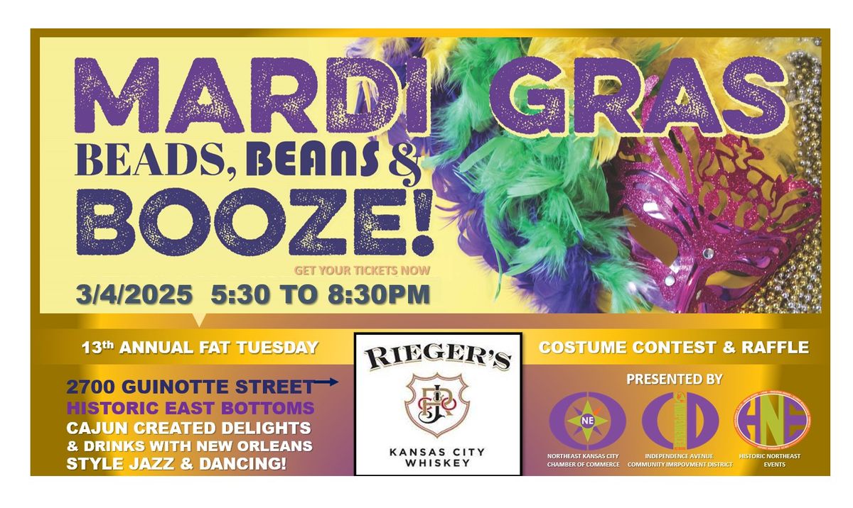 Mardi Gras Beads, Beans & Booze 