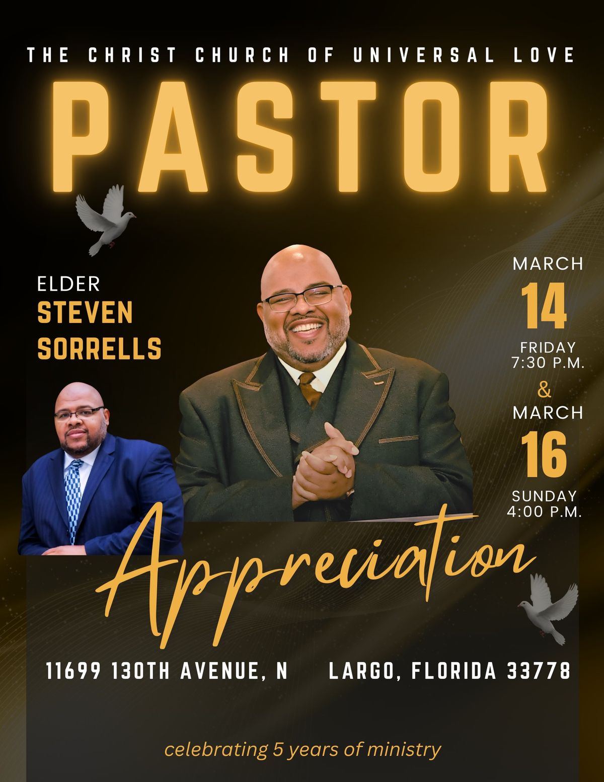 Pastor's Appreciation Services