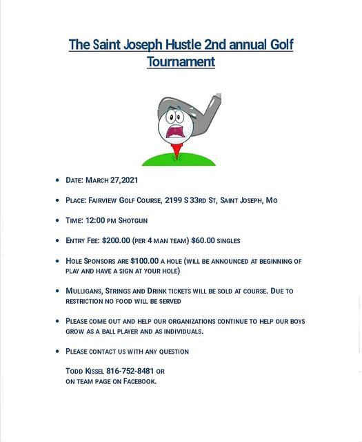Saint Joseph Hustle 2nd Annual Golf Tournament, Fairview Municipal Golf