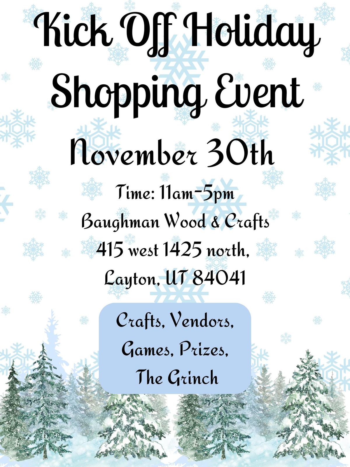 Kick Off Holiday Shopping Event