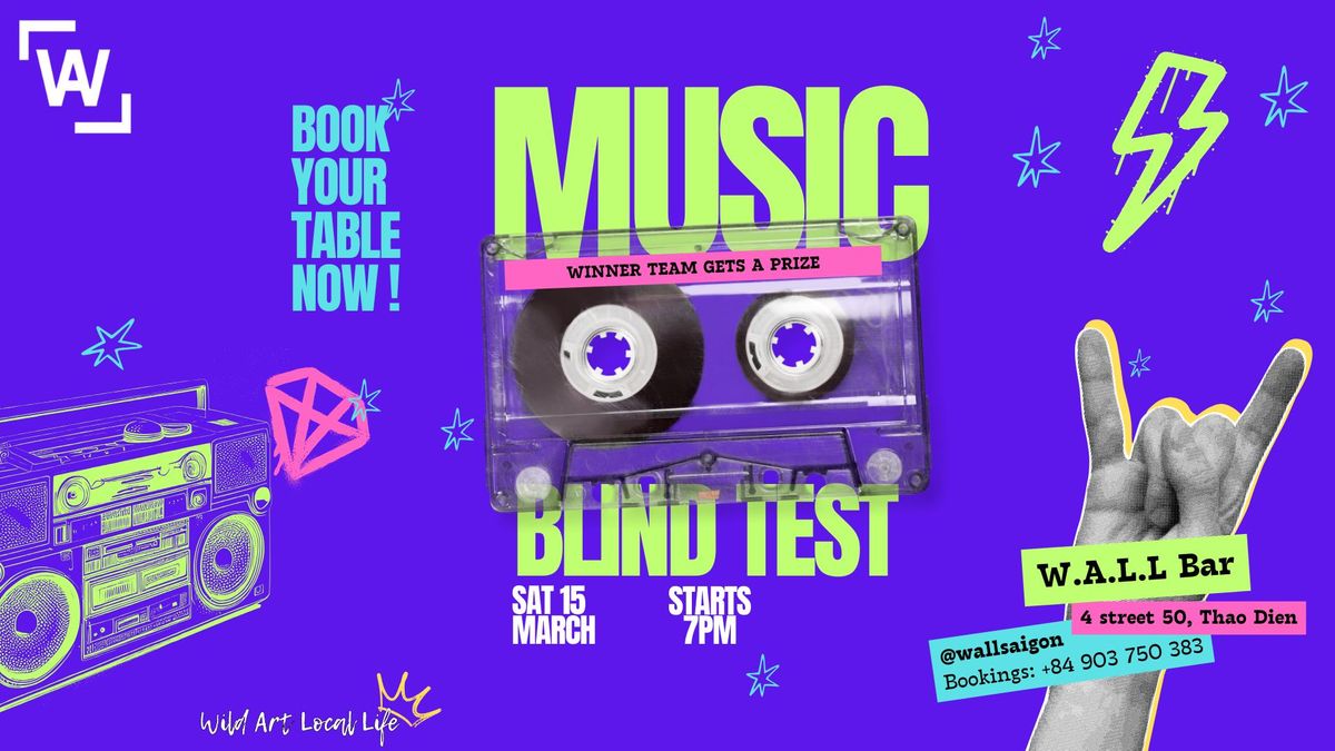 MUSIC BLIND TEST - TRIVIA NIGHT