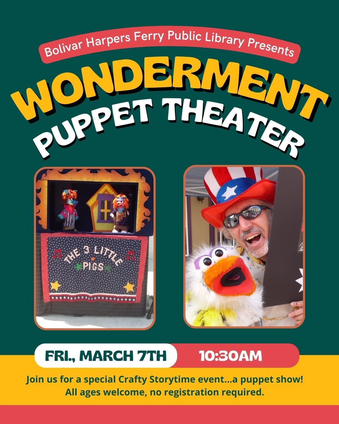 Wonderment Puppet Theater Event