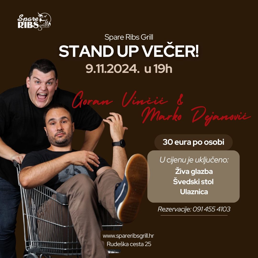 Vin\u010da i Marko - stand up comedy show @Spare RIbs