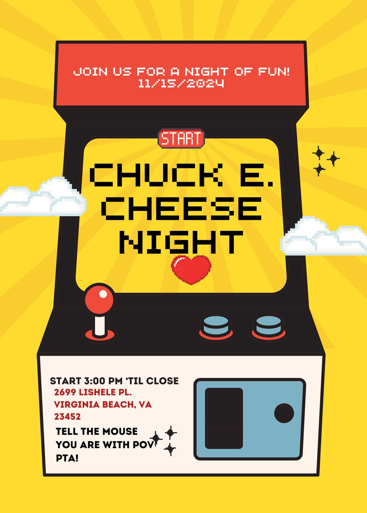 Chuck E. Cheese Night