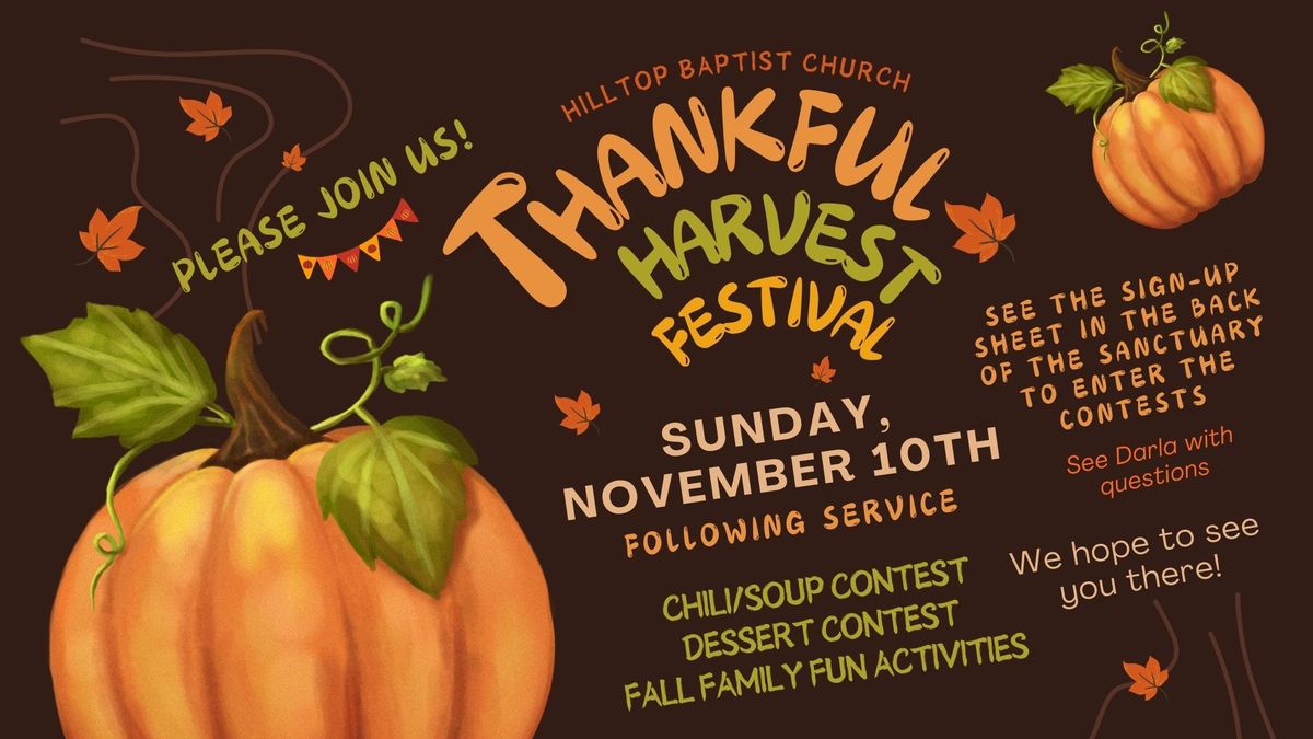 Thankful Harvest Festival