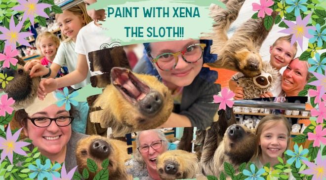 Paint With Xena the Sloth - July, 19th