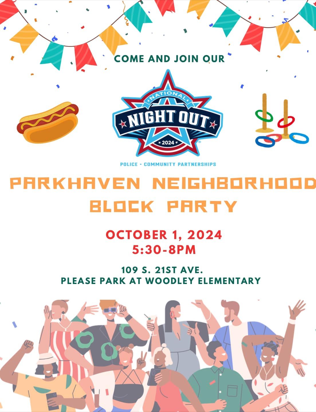 Parkhaven's National Night Out Block Party