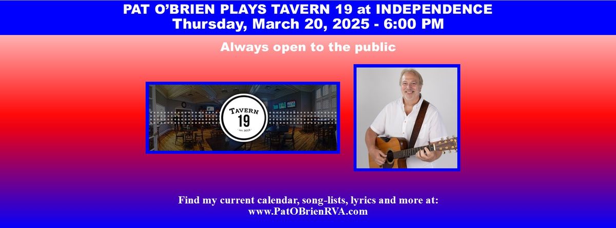 Pat O'Brien Plays Tavern 19 at Independence Golf Club