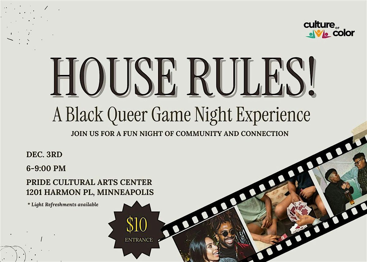 House Rules: A Black Queer Game Night Experience