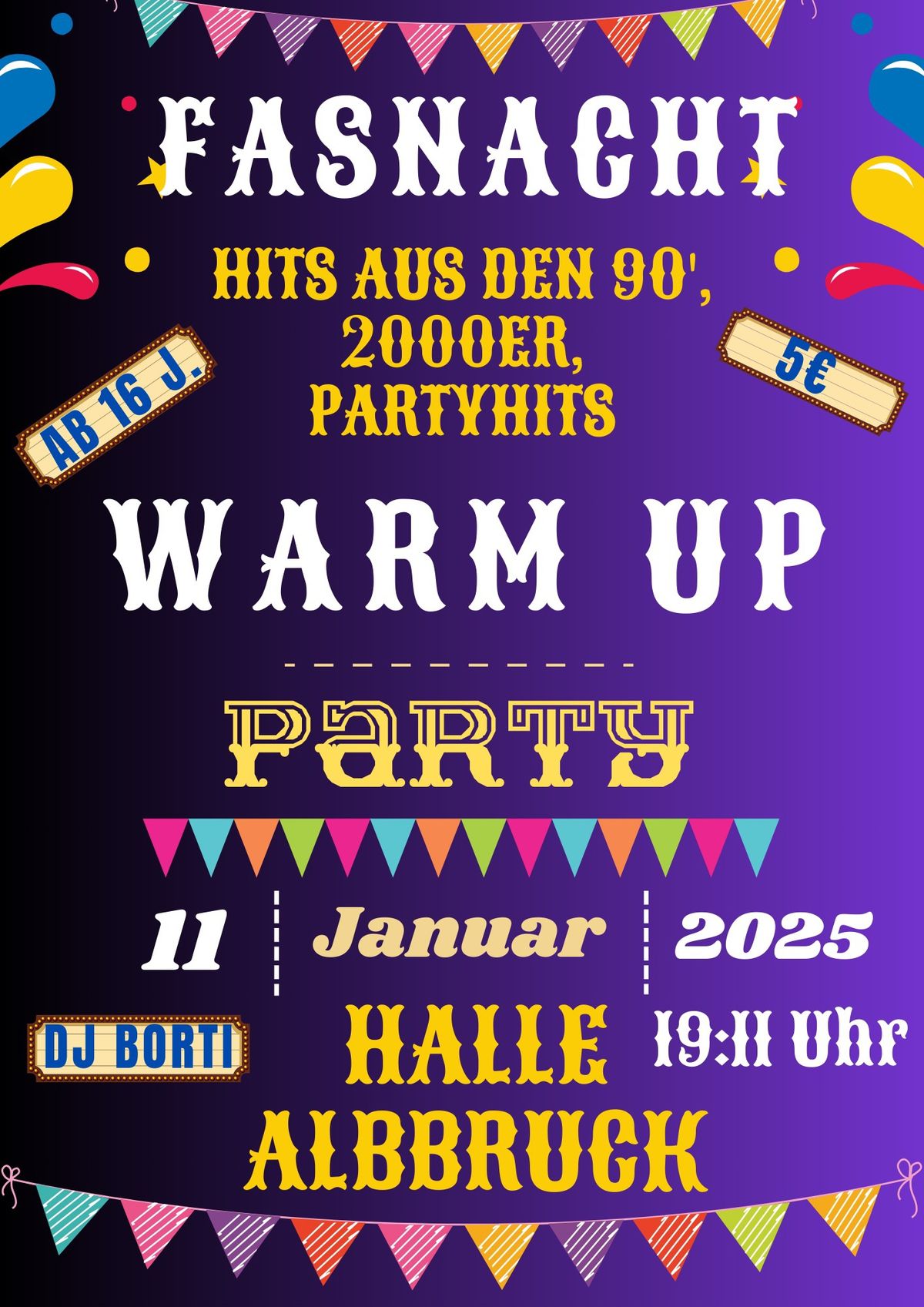 Fasnacht Warm - Up Party 