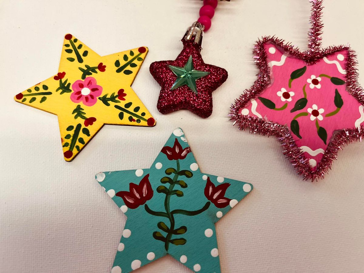 SOUL SISTERS ART WORKSHOP- VINTAGE-INSPIRED XMAS ORNAMENT-MAKING