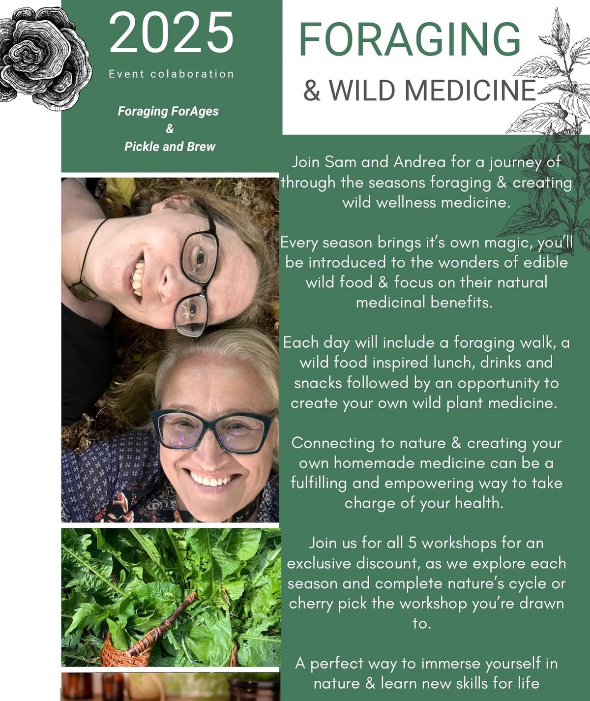 Foraging and wild medicine with Pickle and Brews Andrea Burnand