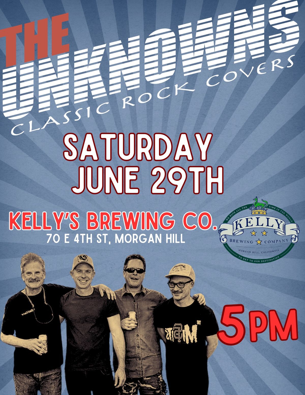 The Unknowns play Kelly's Brewing Company