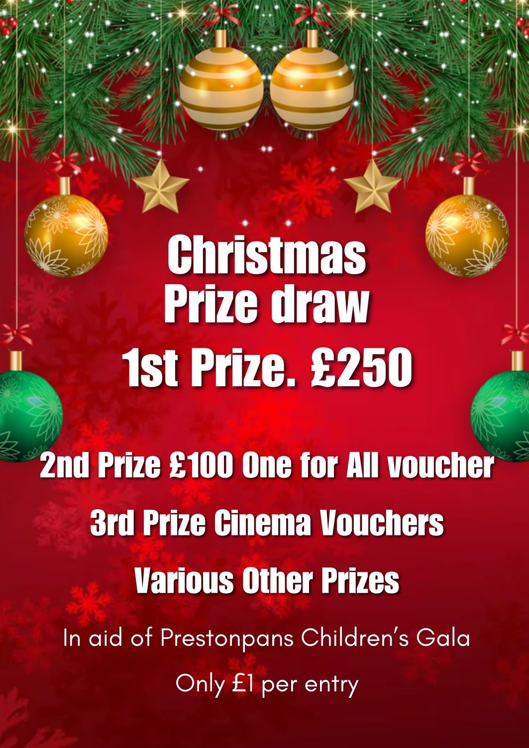  Christmas Prize Draw