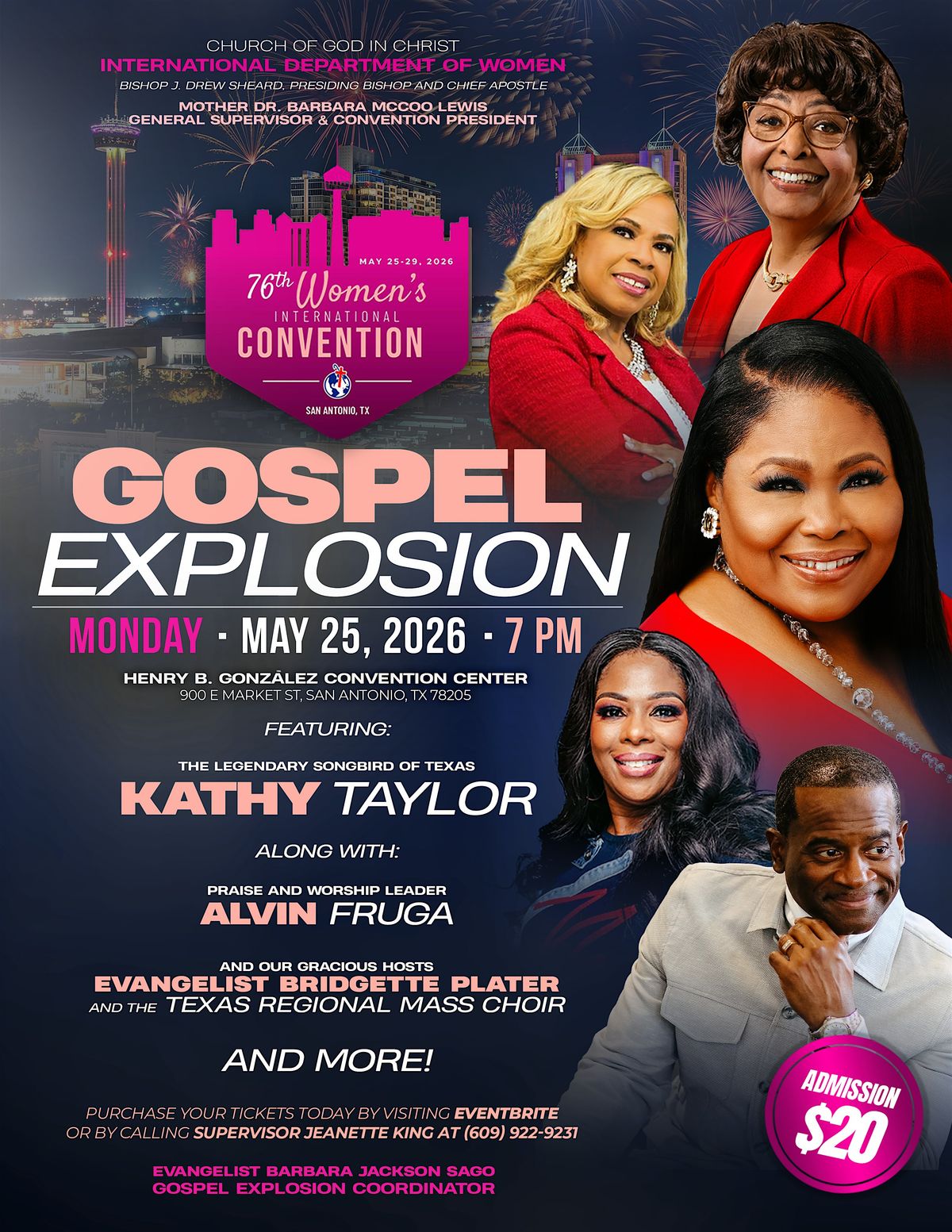 76th Women\u2019s International Convention GOSPEL EXPLOSION and PRE-MUSICAL.
